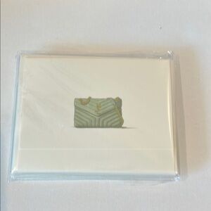 Unbranded Yves Saint Laurent Purse Cream Notecard Set